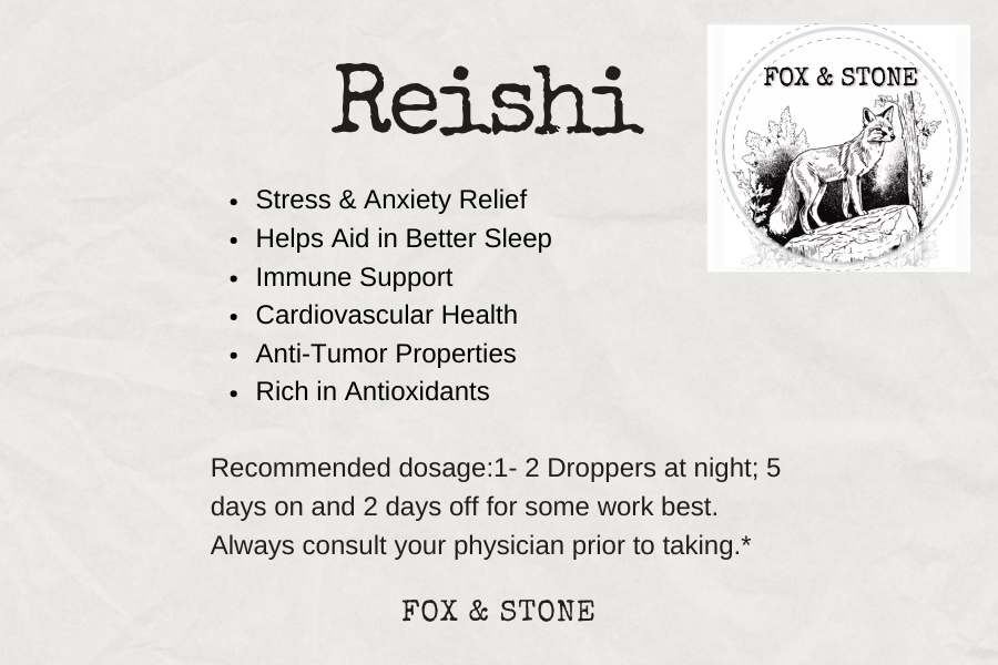 Wild-Foraged Reishi Mushroom Tinctures